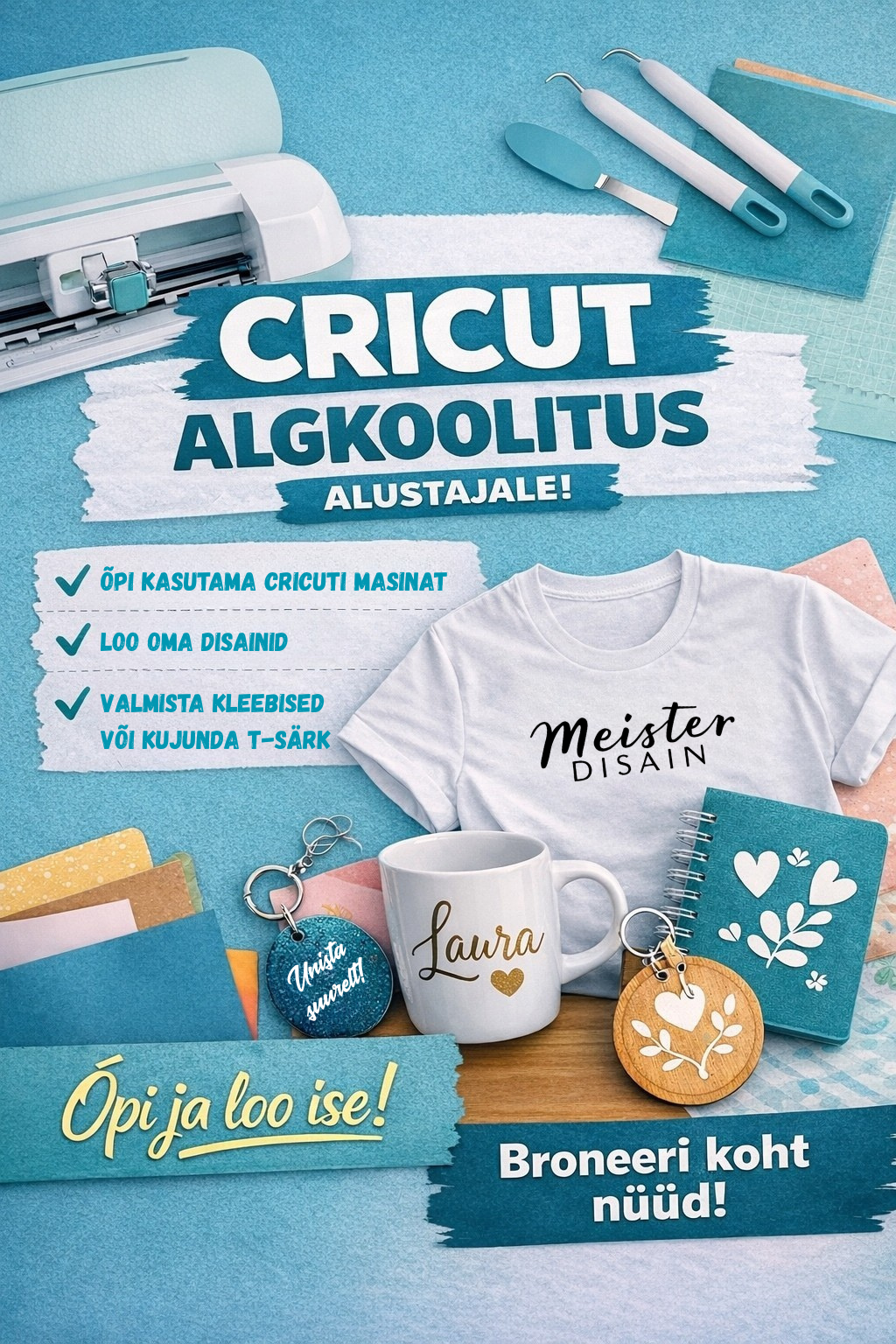 Personaalne Cricuti algkoolitus alustajale